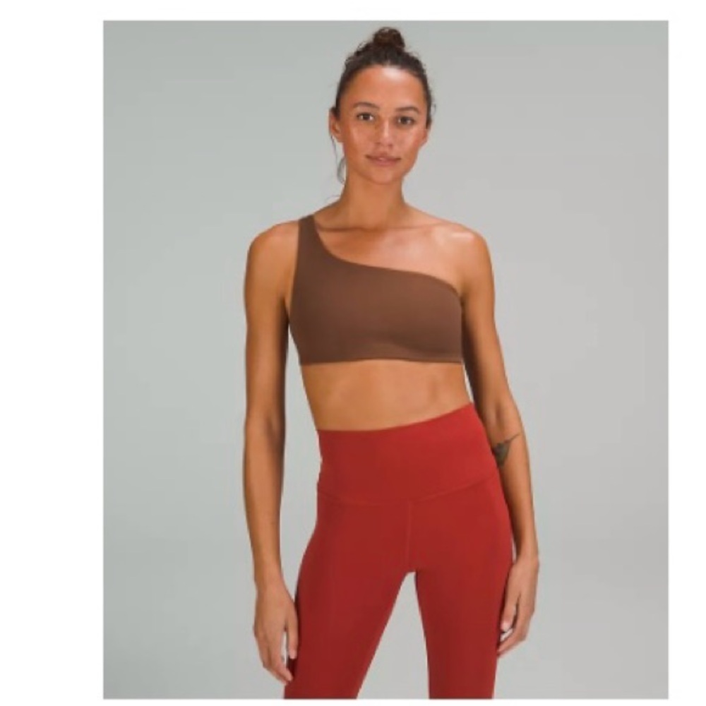 Lululemon Brown One-Shoulder Sports Bra